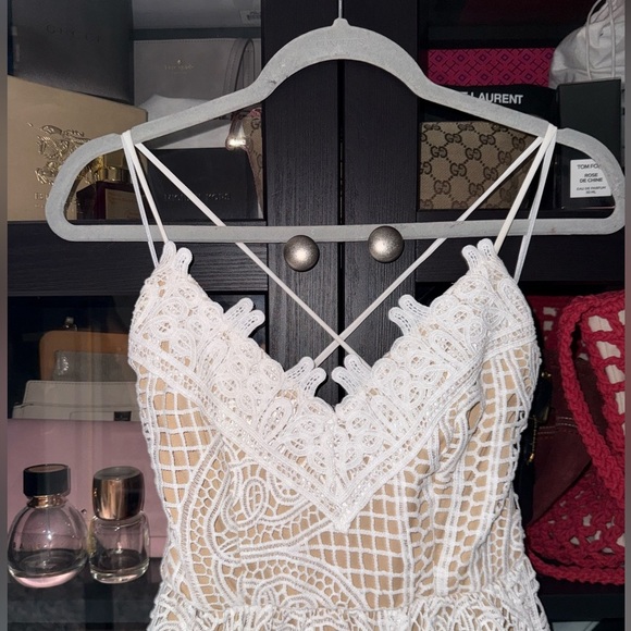 AEOM Open Crochet Backless Midi Dress - Picture 3 of 9